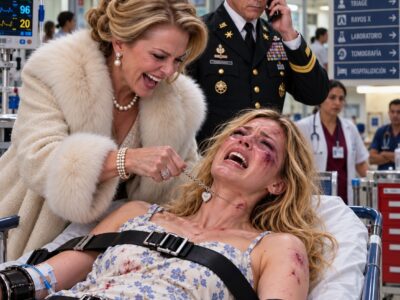 Encontré a mi hija amarrada a una camilla, con el rostro lleno de moretones, mientras su esposo decía que había perdido la razón. Su suegra le arrancó un viejo relicario del cuello y lo arrojó al suelo. Mi hija se lanzó desesperadamente para recuperarlo. En ese instante comprendí que dentro de aquella pequeña joya había algo por lo que estaban dispuestos a destruirla.