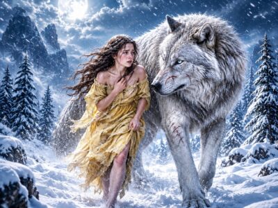La rechazaron y la dejaron morir en la nieve, pero un misterioso lobo plateado apareció y cambió el destino de todo un reino