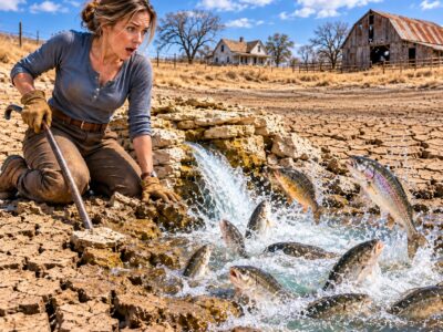Una madre soltera compró un terreno baldío, y luego un arroyo secreto lo transformó en un paraíso para los peces.