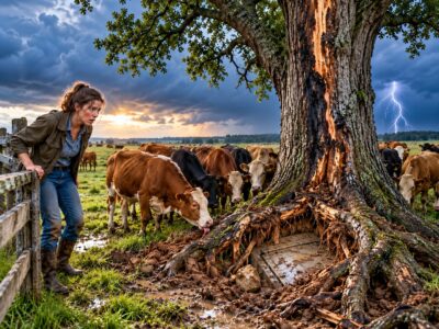 Sus vacas dejaron el bebedero por un árbol seco. Entonces, su vecino ofreció una fortuna por ese pedazo de tierra.