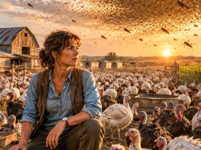Se burlaron de los 800 pavos de una madre soltera; luego, la plaga de saltamontes salvó únicamente su granja.