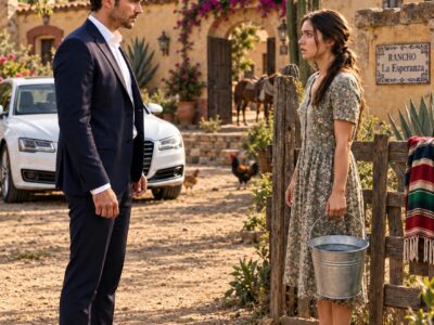 Volví a vender la finca y encontré a la mujer que dejé hace 18 años cargando agua en una casa de adobe. Yo tenía millones en Madrid y ella había enterrado a nuestra hija bajo una encina. Mi hermano me confesó: ‘La vi llorando en Madrid buscándote y me callé’. Cancelé la venta en ese momento, pero al lado de la tumba había una carta sellada a mi nombre.