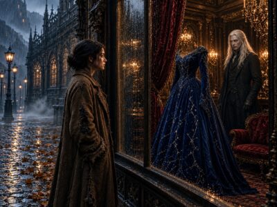Se Quedó Mirando un Vestido que Jamás Podría Pagar… Sin Saber que el Rey Vampiro la Observaba Desde el Otro Lado