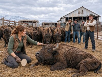 Una madre soltera gastó sus últimos 14 mil pesos en 40 bisontes famélicos; todos se burlaron de ella, pero un año después los rancheros hacían fila frente a su rancho para suplicarle que les vendiera una cría.