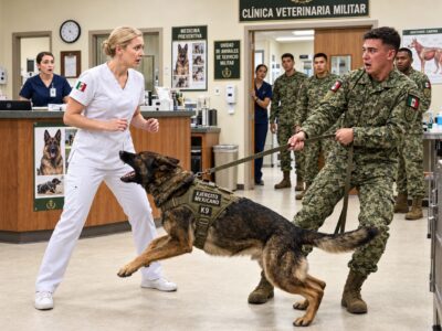 Todos pensaban que era una enfermera común — Hasta que el perro militar respondió a una señal que solo ella conocía