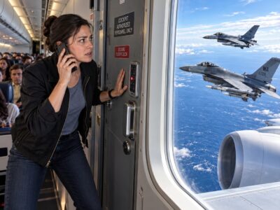 Le prohibieron entrar a la cabina de mando… hasta que los dos pilotos se desplomaron y el piloto de un F-16 de escolta pronunció su nombre, ¡dejando a todos sin palabras!