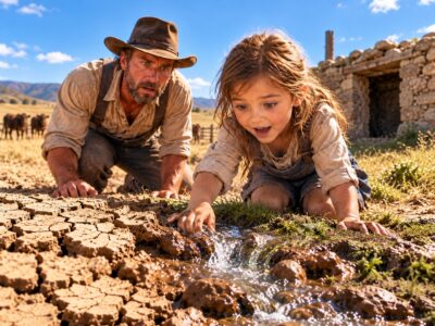 Su granja estaba a punto de perderse por la falta de agua… hasta que su hija descubrió algo que todos habían pasado por alto, ¡y lo que ocurrió después dejó a todos sin palabras!