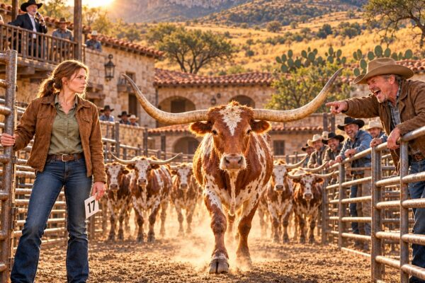 Una viuda compró 7 vacas Longhorn tan flacas que nadie las quería… pero poco después, ni un solo lobo se atrevió a acercarse a su rancho. ¡La razón dejó a todos sin palabras!