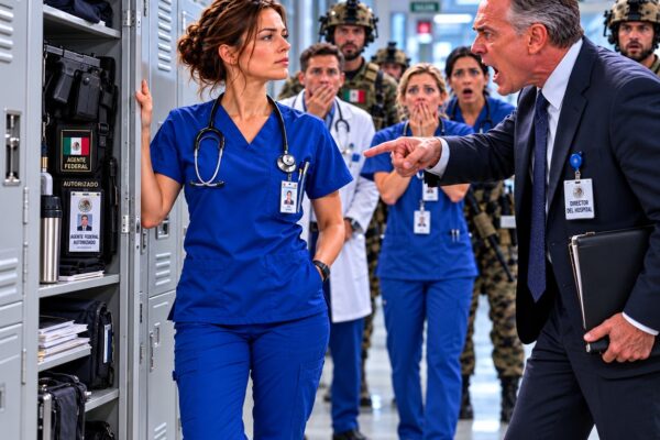 Encontraron un arma sin registrar en el casillero de una enfermera y todos exigieron explicaciones… hasta que el director del hospital dijo: «Está autorizada», ¡dejando a todos con una gran pregunta: ¿quién era ella realmente?!