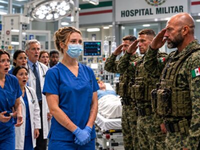 Sus compañeros se burlaban de las cicatrices de la enfermera novata… hasta que un Navy SEAL se cuadró frente a ella y la saludó con respeto militar. ¡Nadie imaginaba quién era realmente!
