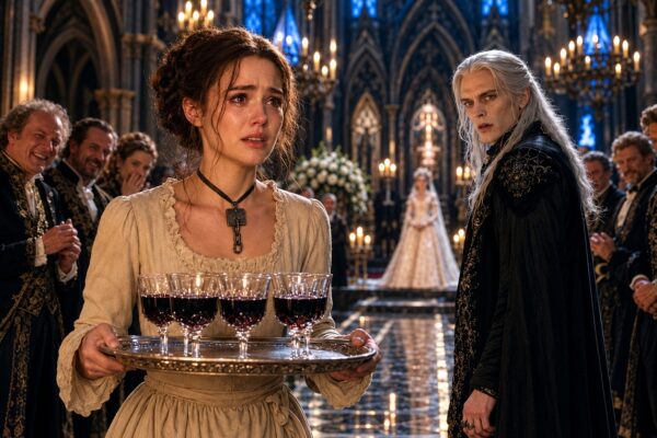 Ella solo servía vino en la boda del Rey Vampiro… hasta que él descubrió la misteriosa cadena que todos le habían ocultado. ¡Lo que hizo después dejó a todo el reino sin palabras!