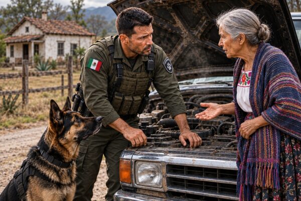 Una anciana de buen corazón ofreció refugio a un marine estadounidense y a su perro K9, sin imaginar el increíble secreto que aquel soldado escondía… ¡Cuando descubrió quién era realmente, su vida cambió para siempre!
