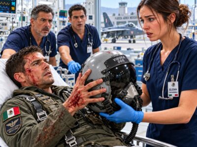 El Piloto Herido de un F-18 Rechazó a Todos los Médicos… Hasta que Le Entregó Su Casco a la Enfermera Novata