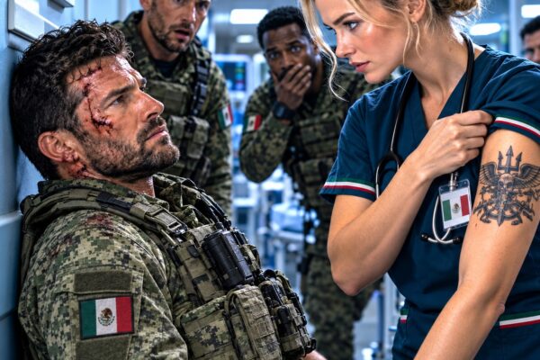«¡NO DEJEN QUE NADIE SE ME ACERQUE!», gritó un capitán herido de las fuerzas especiales de la Marina, rechazando incluso a los médicos… hasta que una enfermera silenciosa se arremangó y mostró un misterioso tatuaje. ¡Cuando el capitán reconoció el emblema de la unidad que ella había comandado, quedó completamente paralizado!
