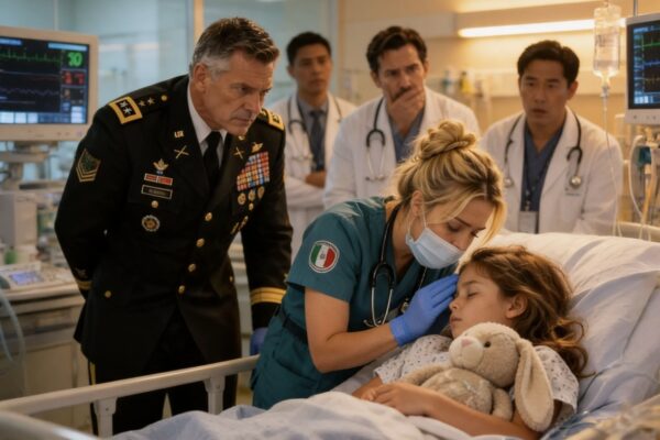 ¡LOS MÉDICOS SE RINDIERON Y DIJERON QUE YA NO PODÍAN SALVAR A LA HIJA DEL CORONEL… HASTA QUE UNA HUMILDE ENFERMERA SE ACERCÓ A LA NIÑA Y SUSURRÓ SOLO TRES PALABRAS! CUANDO EL CORONEL DESCUBRIÓ LO QUE ELLA SABÍA, SU REACCIÓN DEJÓ A TODO EL HOSPITAL COMPLETAMENTE PARALIZADO.