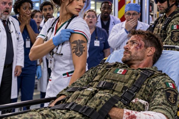 ¡LOS MÉDICOS ORDENARON TRASLADAR AL CAPITÁN DE LAS FUERZAS ESPECIALES DE LA MARINA, SIN ESCUCHAR SUS SÚPLICAS… HASTA QUE UNA ENFERMERA RECIÉN LLEGADA SE ARREMANGÓ Y REVELÓ UN TATUAJE MILITAR SECRETO EN SU BRAZO! ¡CUANDO EL CAPITÁN RECONOCIÓ EL EMBLEMA DE SU ANTIGUA UNIDAD, SU REACCIÓN DEJÓ A TODO EL HOSPITAL SIN PALABRAS!