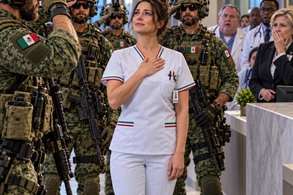¡ESTABAN A PUNTO DE DESPEDIRLA Y HUMILLARLA FRENTE A TODO EL HOSPITAL… HASTA QUE UN GRUPO DE COMANDOS ARMADOS DE LAS FUERZAS ESPECIALES DE LA MARINA IRRUMPIÓ EN EL LUGAR Y SE CUADRÓ ANTE ELLA! ¡CUANDO EL DIRECTOR DESCUBRIÓ QUIÉN ERA REALMENTE AQUELLA HUMILDE ENFERMERA, SU ROSTRO PALIDECIÓ Y TODOS QUEDARON SIN PALABRAS!