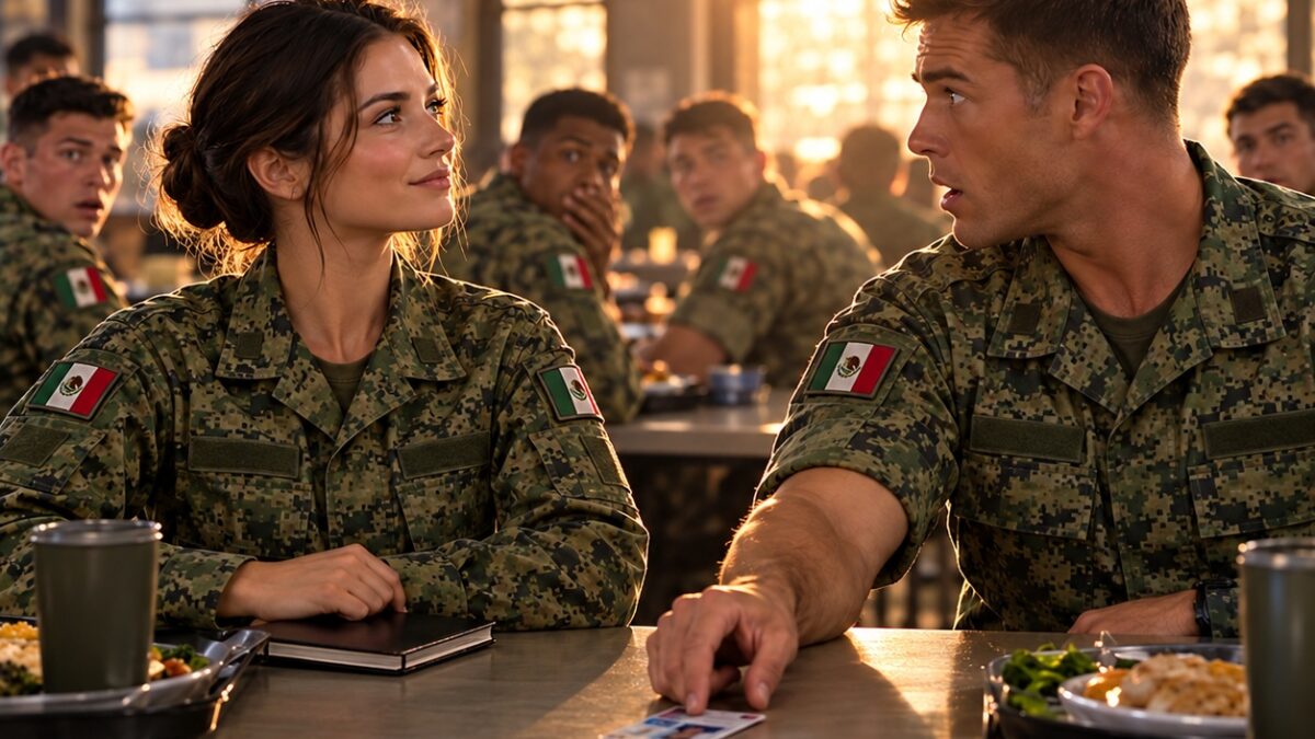 ¡UN NAVY SEAL LE PREGUNTÓ SU RANGO MILITAR PARA BURLARSE DE ELLA… PERO SU RESPUESTA DEJÓ A TODO EL COMEDOR EN UN SILENCIO ABSOLUTO!