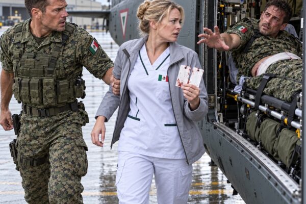 ¡UN MARINE SACÓ A LA FUERZA A UNA ENFERMERA DEL HELICÓPTERO MÉDICO… HASTA QUE UN NAVY SEAL HERIDO LA LLAMÓ «MERCY SIX» Y TODOS QUEDARON HELADOS!