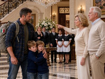 Sin Saber que Acababa de Heredar 200 Millones de Dólares, Sus Suegros Echaron de Casa al Padre Navy SEAL y a Sus Gemelos… Hasta que Su Perro Encontró Algo Inesperado