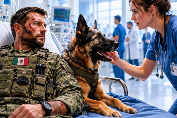 No dejaba que nadie se acercara a su perro… ¡Hasta que escuchó un nombre por los altavoces!