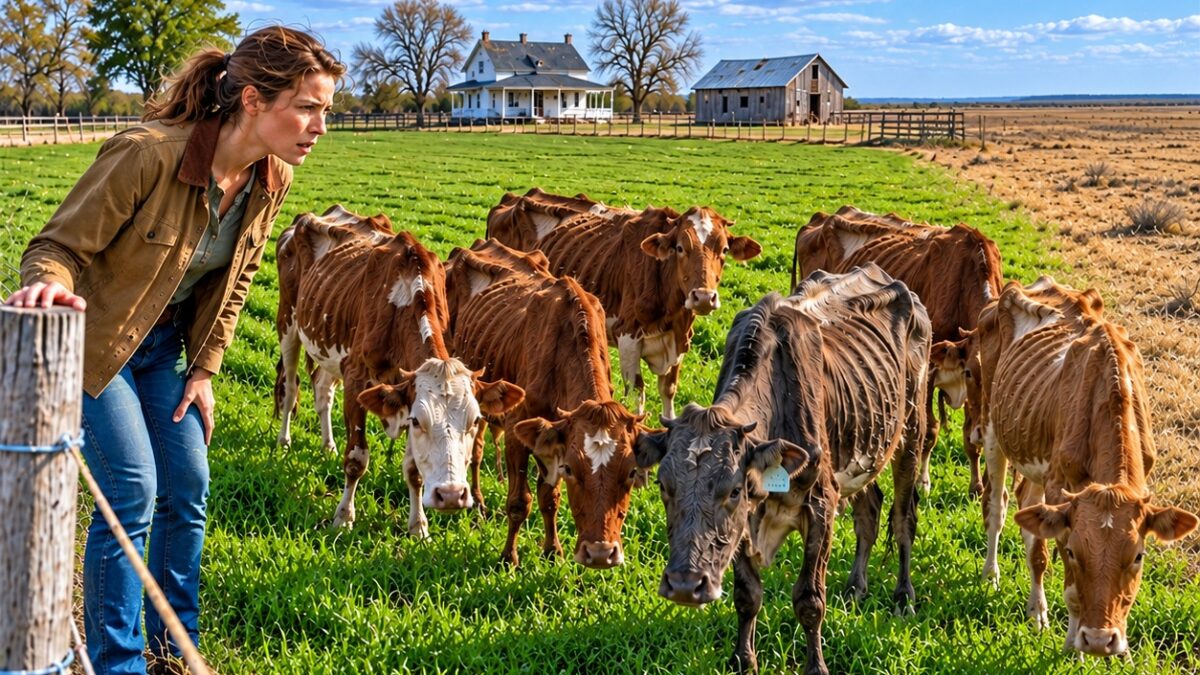 Una madre soltera compró 6 vacas moribundas por $90… ¡Lo que ocurrió en primavera dejó a todos sin palabras!