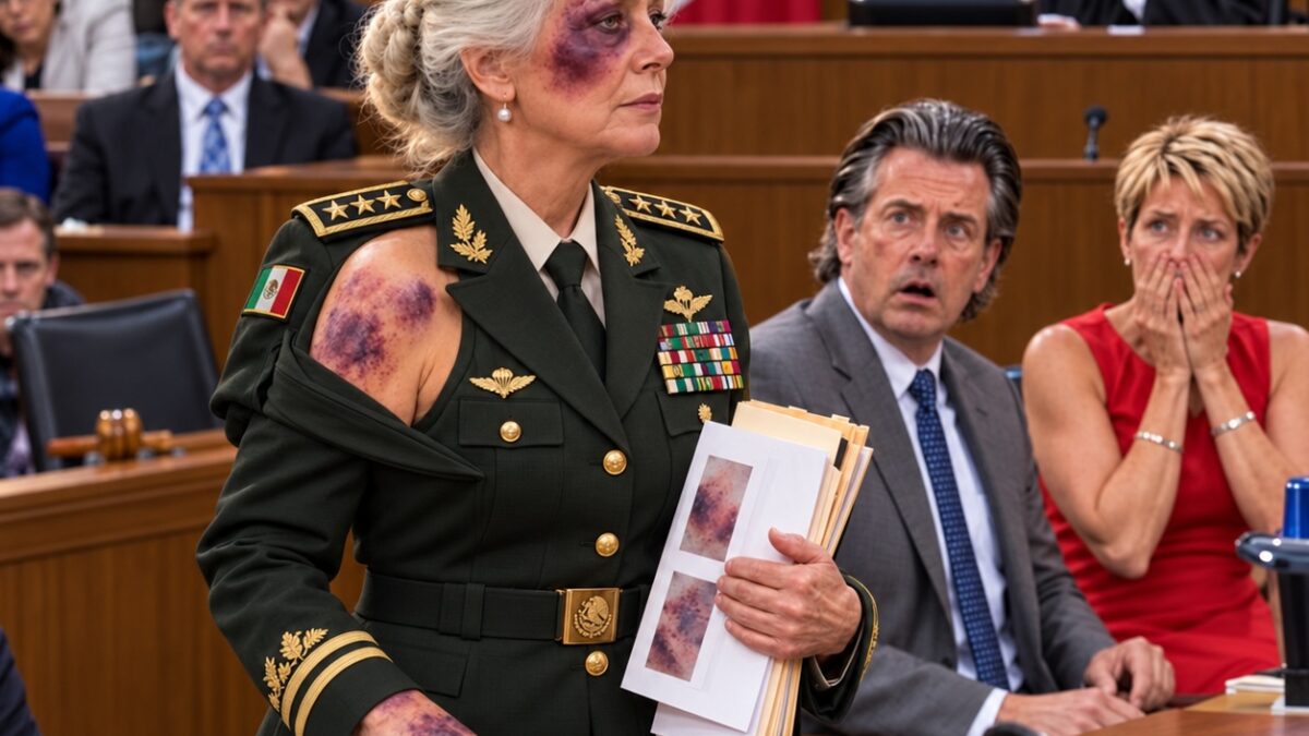 Mi hijo codicioso se rio cuando entré cojeando en el tribunal, apoyada en un bastón y cubierta de moretones e hinchazón por las lesiones que él y su esposa me habían causado.
