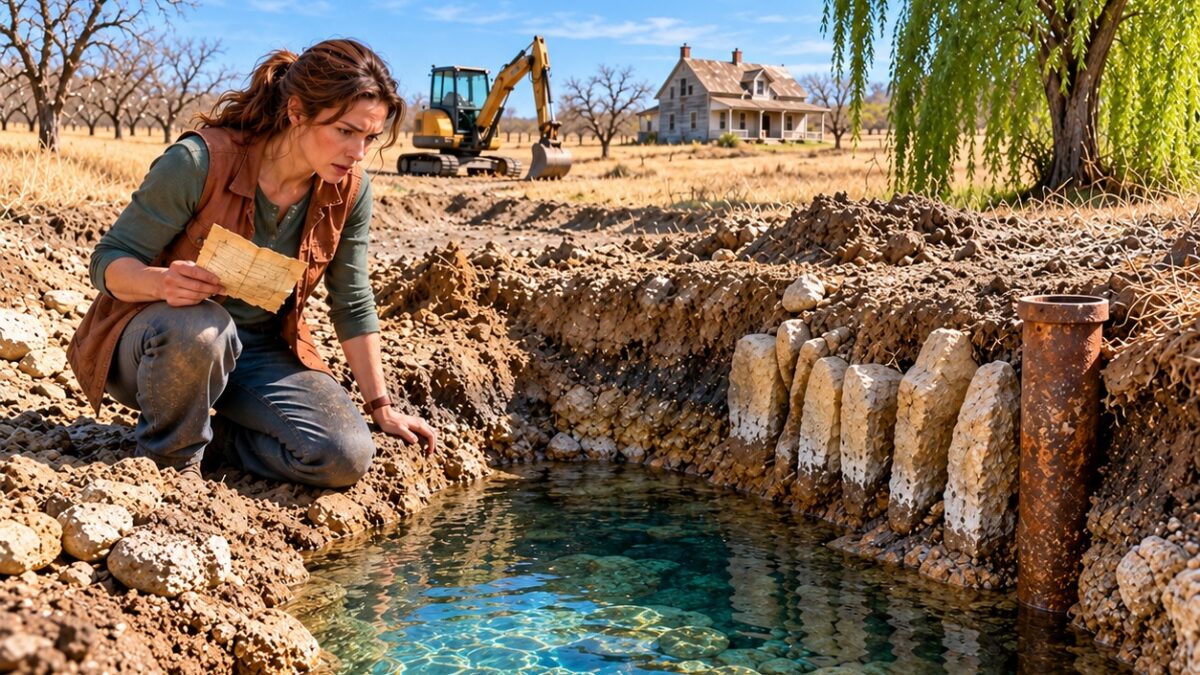 Heredó la Granja Sin Valor de Su Abuelo… ¡Hasta Que Encontró una Nota que Decía: “Excava en el Arroyo”!