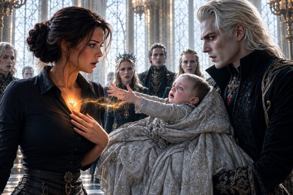 El bebé enfermo del rey de los vampiros extendió sus brazos hacia una humilde mesera… pero cuando el collar de ella comenzó a brillar, todos quedaron sin palabras.