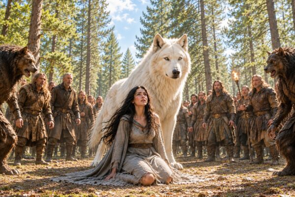 La llamaban maldita y ningún lobo se atrevía a acercarse a ella… hasta que se transformó y reveló su verdadera identidad: ¡la legendaria Luna Blanca!