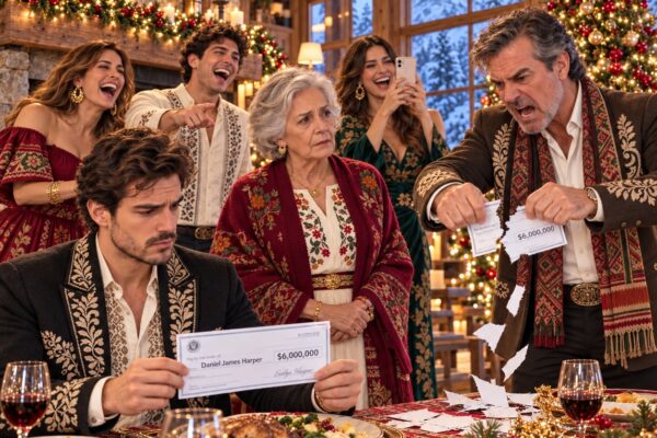 Mi padre rompió el cheque de 6 millones de euros de mi abuela y todos se burlaron. Al día siguiente llevé el mío al banco… y descubrí la verdad.