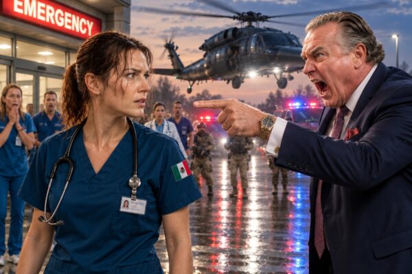 «¡Despidan a esa enfermera!», gritó el multimillonario… hasta que un Black Hawk aterrizó frente al hospital.