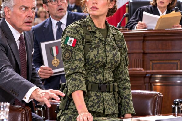 «¡Solo eres una soldado insignificante con una medalla falsa!», se burló el abogado de mi suegro. Pero cuando entregué al juez un documento federal sellado, abrió los ojos de par en par: «¡Esta “simple soldado” es una alta oficial de Inteligencia del Departamento de Defensa con autorización de máximo secreto! ¡Y su familia ya está siendo investigada por fraude federal!».