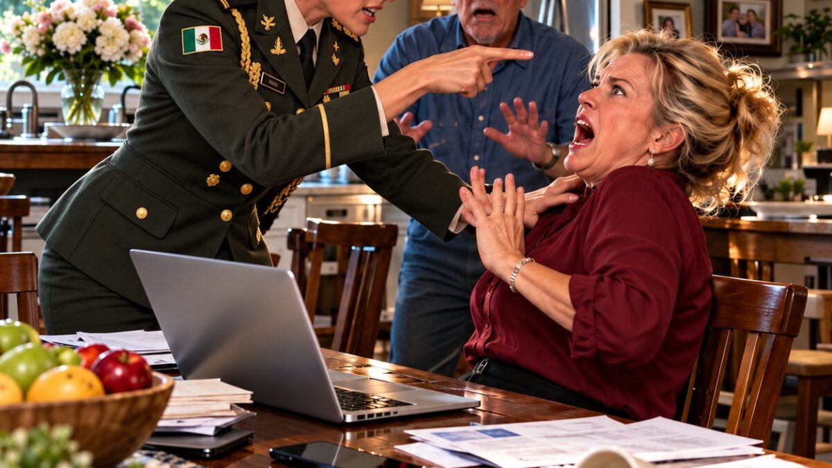 «¿Sabes por qué el Ejército me paga?», le pregunté a mi padre, mirándolo fijamente a los ojos. «Dile a tu esposa que deje de meterse con mi dinero. Es mío, no de ella. Tiene que aprender a respetar su lugar. Si vuelve a cruzar esa línea, no voy a ser tan amable. ¿Entendiste?» Mi padre comenzó a sudar frío.