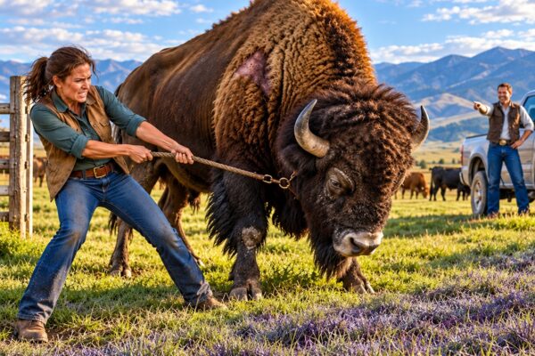 Su búfalo se negó a cruzar el campo… Pero cuando la hierba empezó a cambiar de color, descubrió algo aterrador.