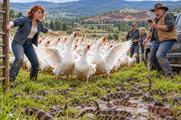 Todos se burlaban de sus 300 gansos blancos… Hasta que una invasión de serpientes venenosas aterrorizó al valle. ¡Entonces descubrieron por qué los criaba!