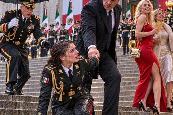 ME ARROJÓ A LA LLUVIA Y DIJO QUE NADIE NOTARÍA MI AUSENCIA. ENTONCES, UN GENERAL ABRIÓ UNA CARPETA SELLADA Y REVELÓ EL SECRETO QUE MI PADRE HABÍA OCULTADO DURANTE QUINCE AÑOS