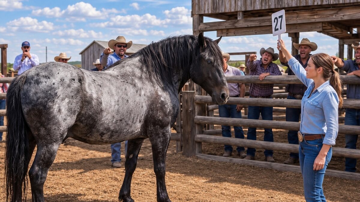 Todos se burlaron cuando ella eligió al caballo más salvaje del rancho… hasta que, a medianoche, hizo algo que nadie podía creer.