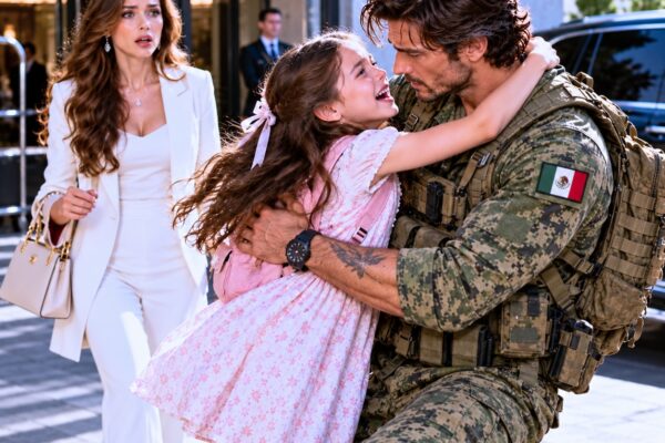 La hija de una multimillonaria corrió hacia un padre soltero, ex Navy SEAL, gritando: «¡Papá!»… ¡Su madre quedó paralizada al descubrir la verdad!