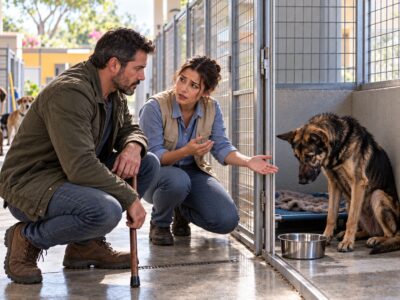 Un Ex Navy SEAL Solo Quería Adoptar un Perro Tranquilo… Pero en el Refugio Le Rogaron que Conociera a un Pastor Alemán que Había Dejado de Confiar en Todos