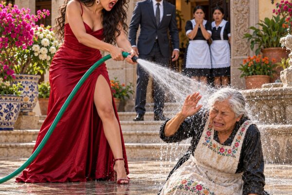 ¡La directora de mi propia empresa me echó de mi mansión bajo la lluvia! Pero al revisar una vieja carpeta, descubrí que habían falsificado mi firma para robarle todo a mi hijo…