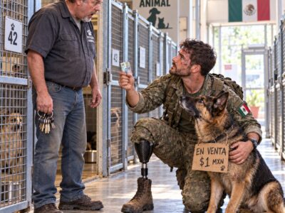 Un Marine Pagó Solo $1 por un K9 Herido… Entonces Descubrió que Era Su Compañero Desaparecido Desde Hacía 4 Años