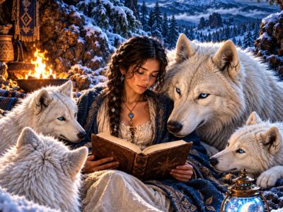La Humilde Omega Contaba Historias de la Luna a los Cachorros que Nunca Hablaban… Hasta que el Rey Alfa Empezó a Regresar Cada Noche